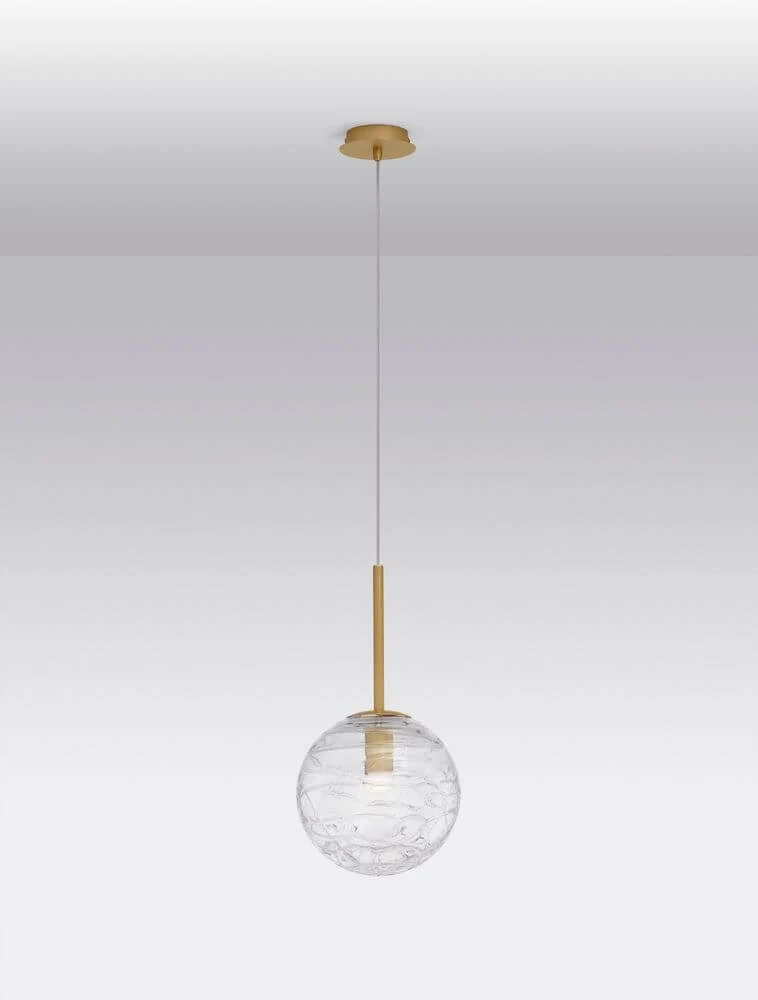 Coen Pendelleuchte Gold, Transparent