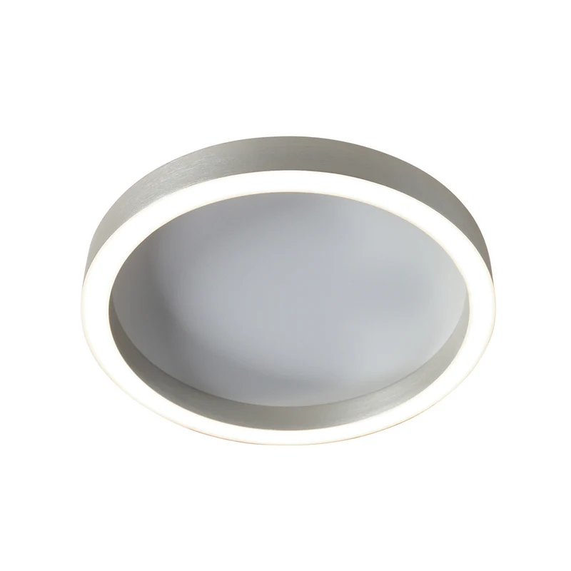 B-Ware Steinhauer Deckenlampe Ringlux LED Lampe dimmbar warmweiß Metall Ø30cm grau