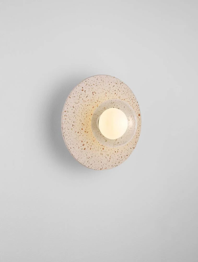 Vrahos Wandleuchte G9 Ø 29,5cm Beton Beige