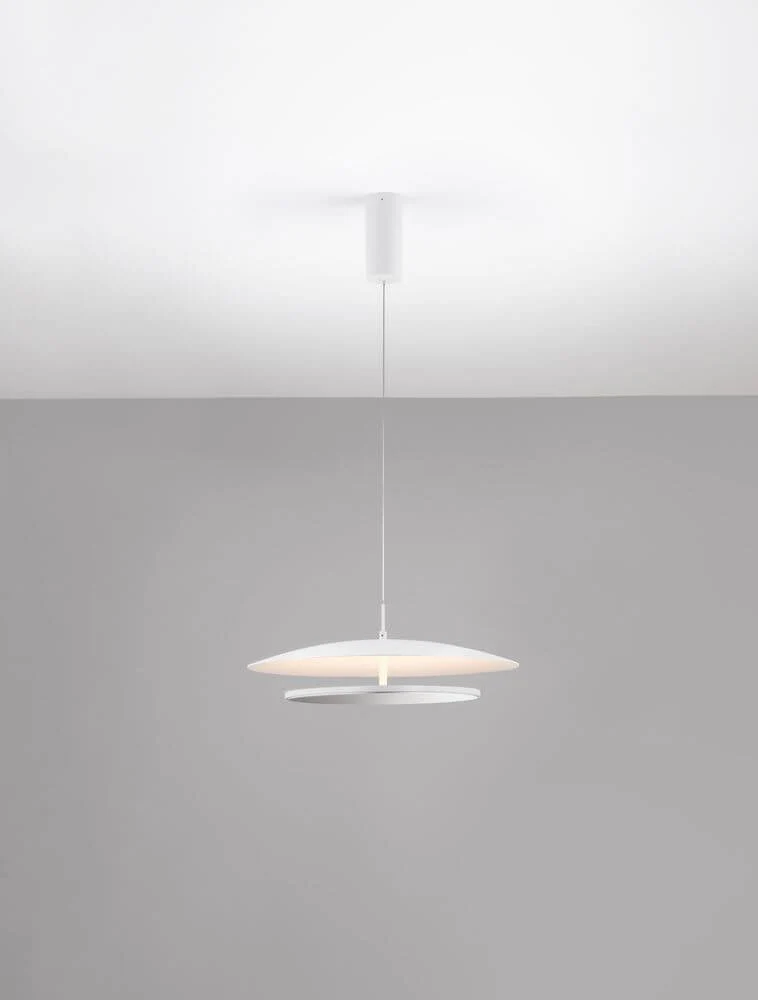 Olos LED Pendelleuchte 3000K Weiß,Chrom
