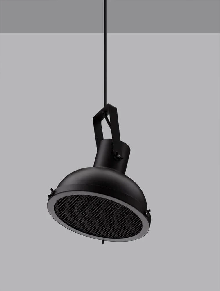 Ruvi Pendelleuchte E27 Ø 22cm Schwarz