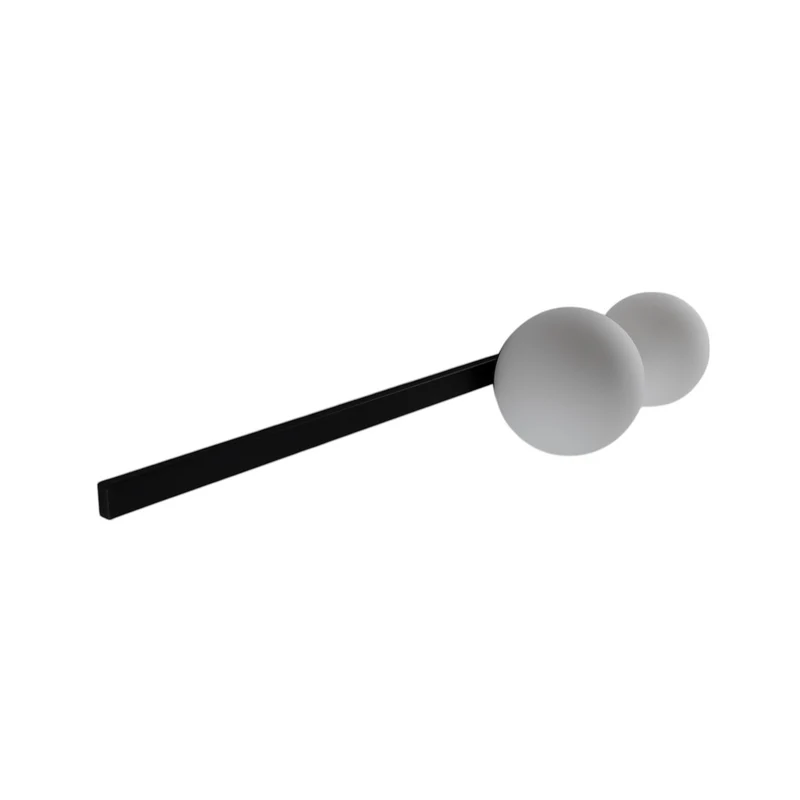 B-Ware Wandleuchte Garda 2 schwarz LED Wandlampe Leuchte dimmbar Metall Glas 2-flammig