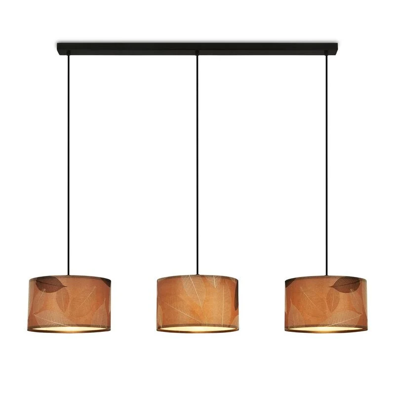 B-Ware Briloner Pendelleuchte Hängeleuchte Mata LED 3-flammig Blätterdekor Boho-Stil