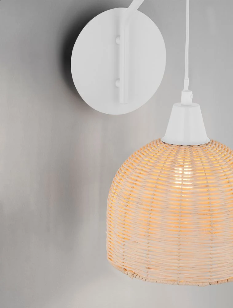 Fado Wandleuchte Ø 20,5cm E27 Rattan