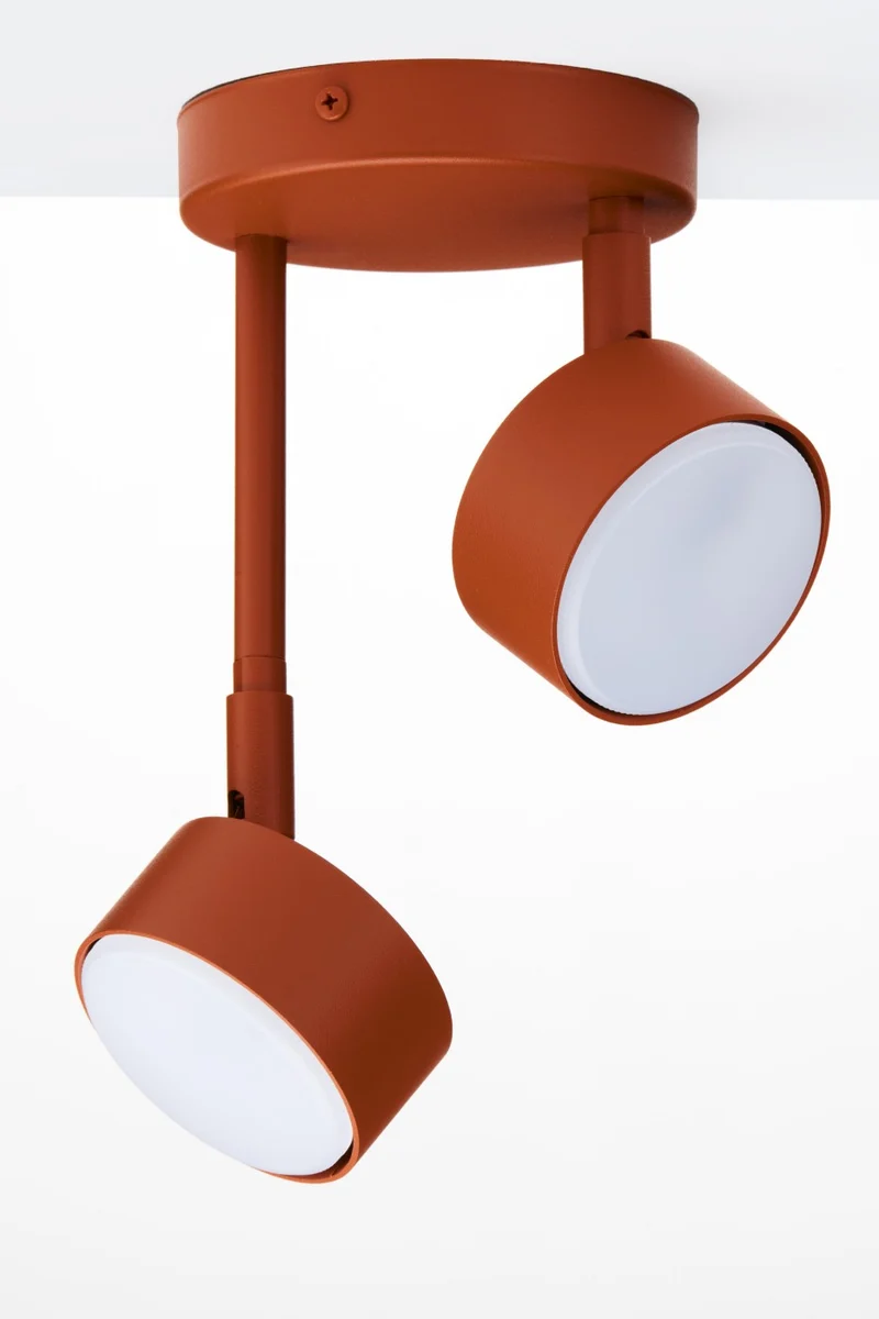 B-Ware Sigma Deckenleuchte Deckenlampe NEMO Leuchte Ziegelstein Rot GX53 LED 2-flammig