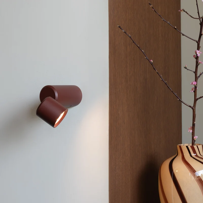 B-Ware It´s about Romi Tischlampe Milan LED dimmbar dunkelrot Touchdimmer 19cm Leuchte