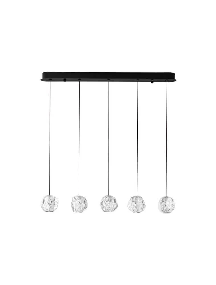 Ifos LED Pendelleuchte Balken 62cm 5-flammig 3000K Schwarz