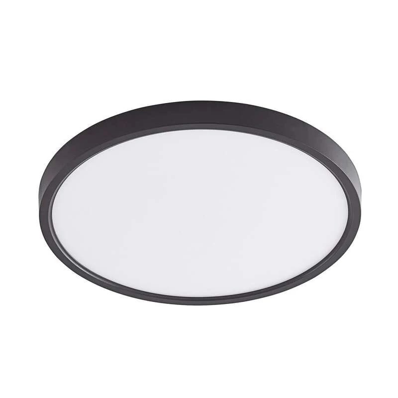 B-Ware Lindby Deckenleuchte Pravin LED Lampe Leuchte schwarz Ø40cm warmweiß 3000K