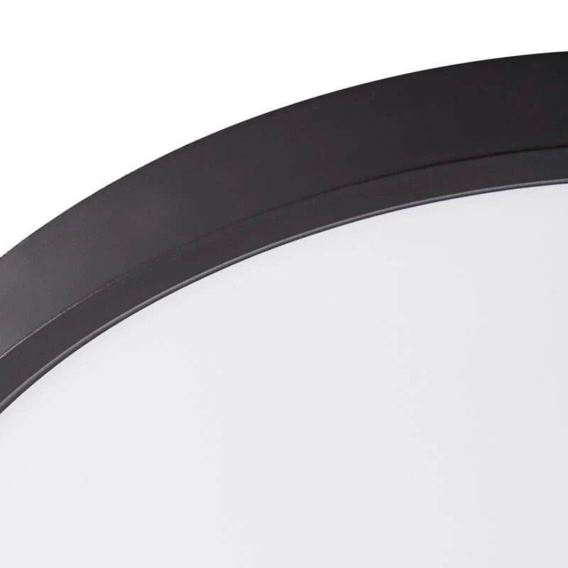 B-Ware Lindby Deckenleuchte Pravin LED Lampe Leuchte schwarz Ø40cm warmweiß 3000K