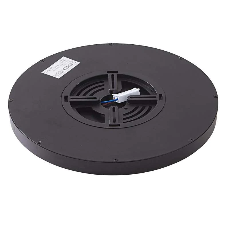 B-Ware Lindby Deckenleuchte Pravin LED Lampe Leuchte schwarz Ø40cm warmweiß 3000K