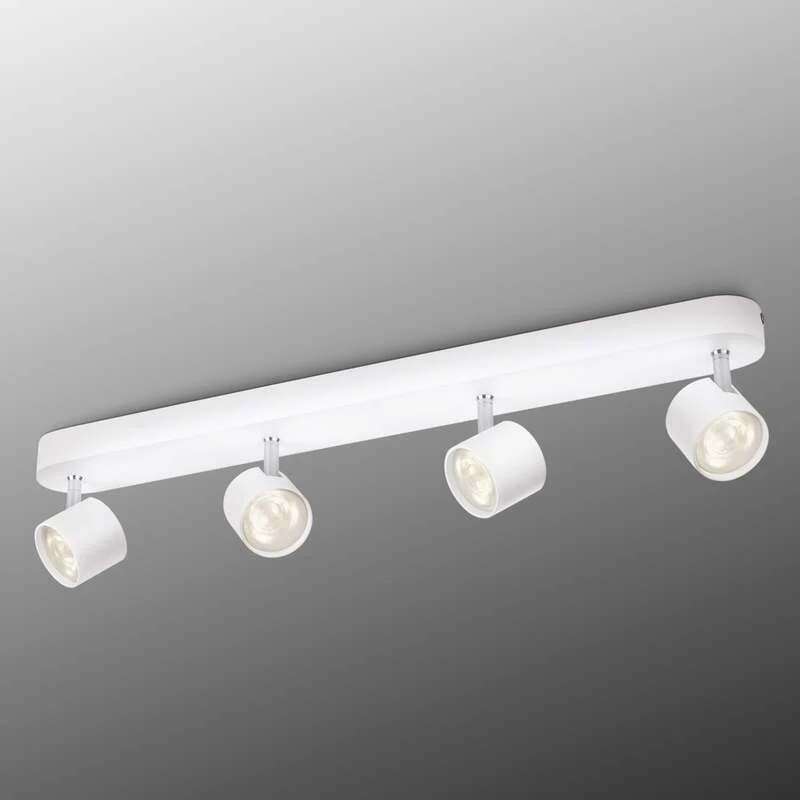 B-Ware Philips Deckenlampe LED Star dimmbar 4-flammig schwenkbar Aluminium weiß 56x6cm