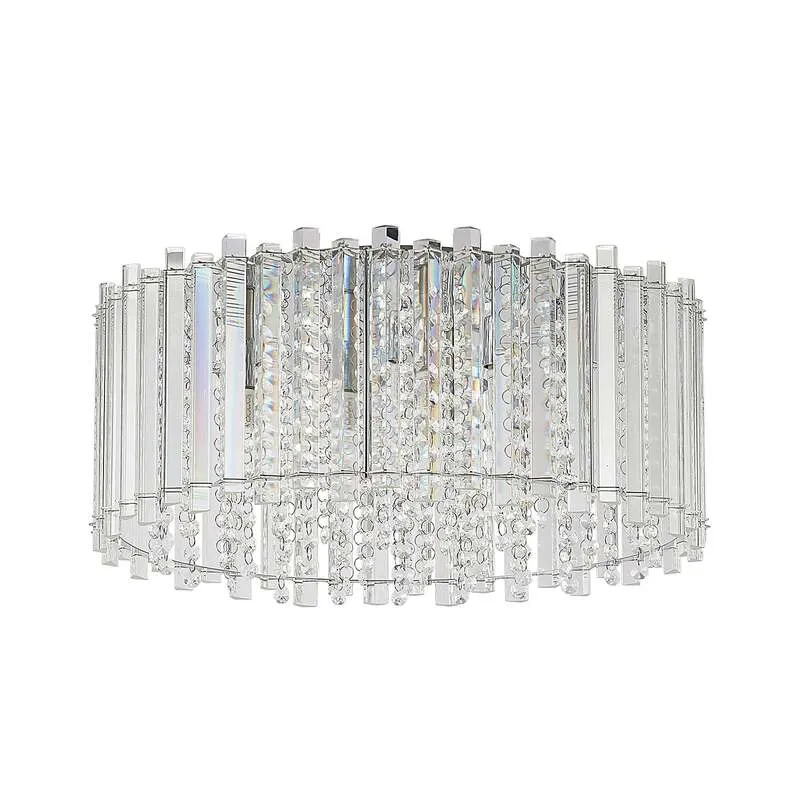 B-Ware Lucande Deckenleuchte Limana LED Lampe 6-flammig dimmbar chrom Ø50cm 23cm hoch