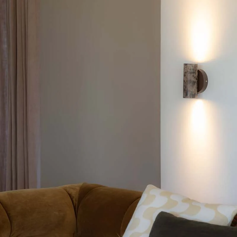 B-Ware IT'S ABOUT ROMI Wandlampe Tivoli LED Wandleuchte Lampe braun Marmor 17x9,5cm