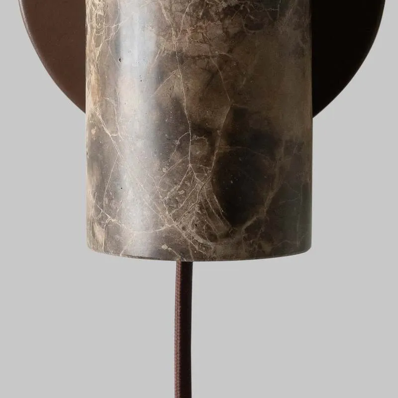 B-Ware IT'S ABOUT ROMI Wandlampe Tivoli LED Wandleuchte Lampe braun Marmor 17x9,5cm