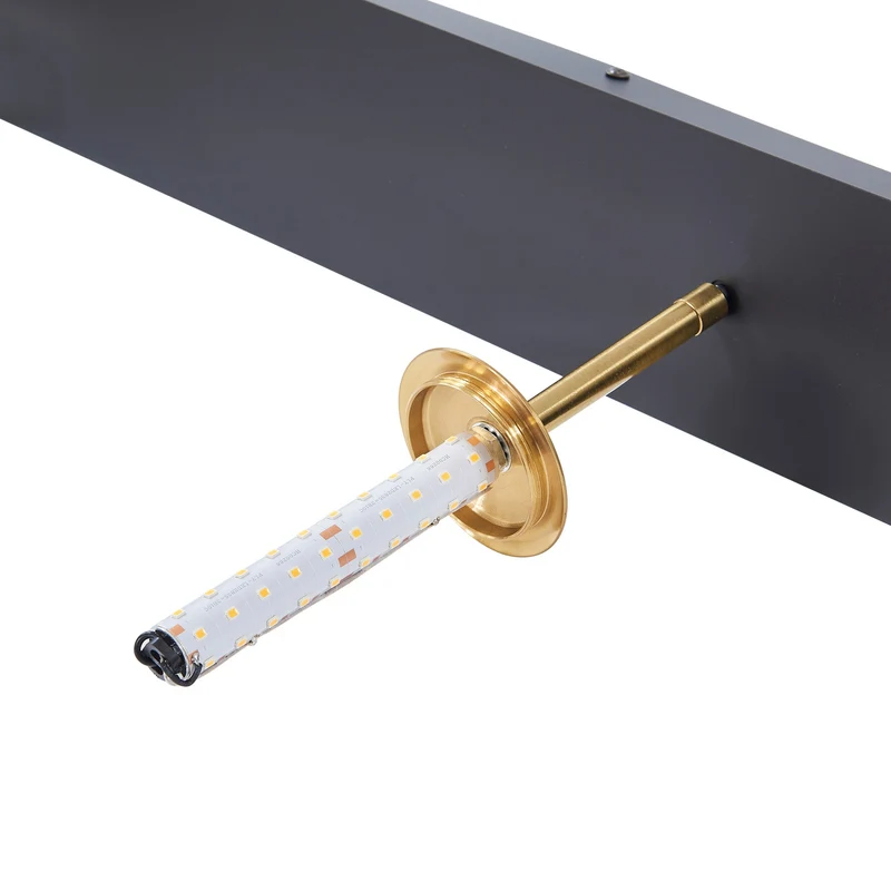 B-Ware Lucande Pendelleuchte Hängeleuchte LED Joran Glas weiß Gold Esszimmer Lampe