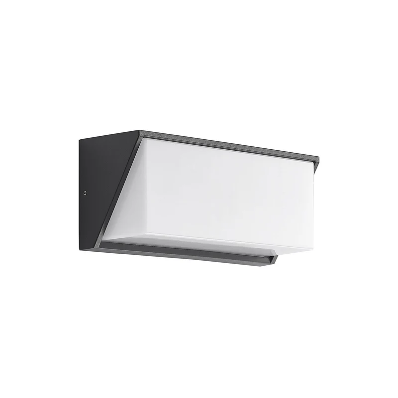 B-Ware Lindby Außenleuchte Wandlampe LED dunkelgrau IP65 Außenlampe warmweiß 25 cm713