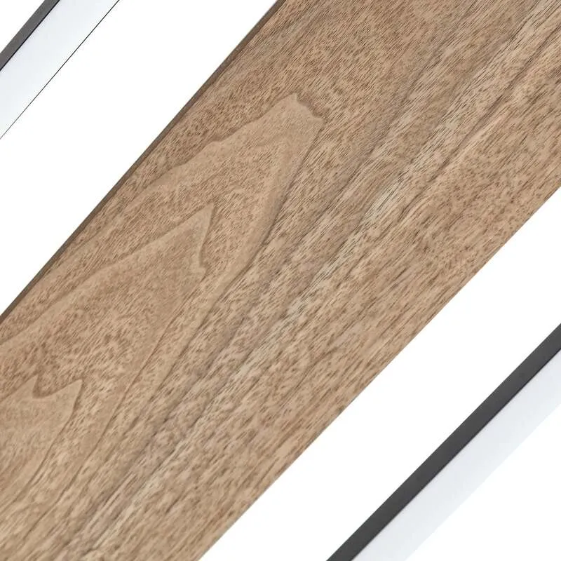B-Ware Lucande Deckenleuchte Vectra LED Lampe dimmbar Holz schwarz 100x30cm 3000K