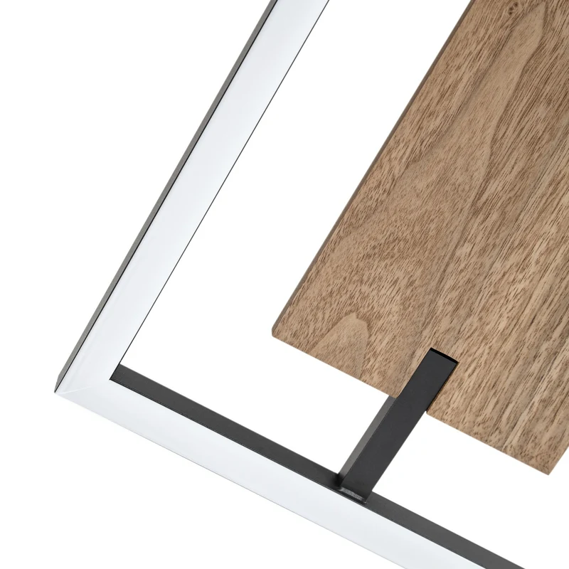 B-Ware Lucande Deckenleuchte Vectra LED Lampe dimmbar Holz schwarz 100x30cm 3000K
