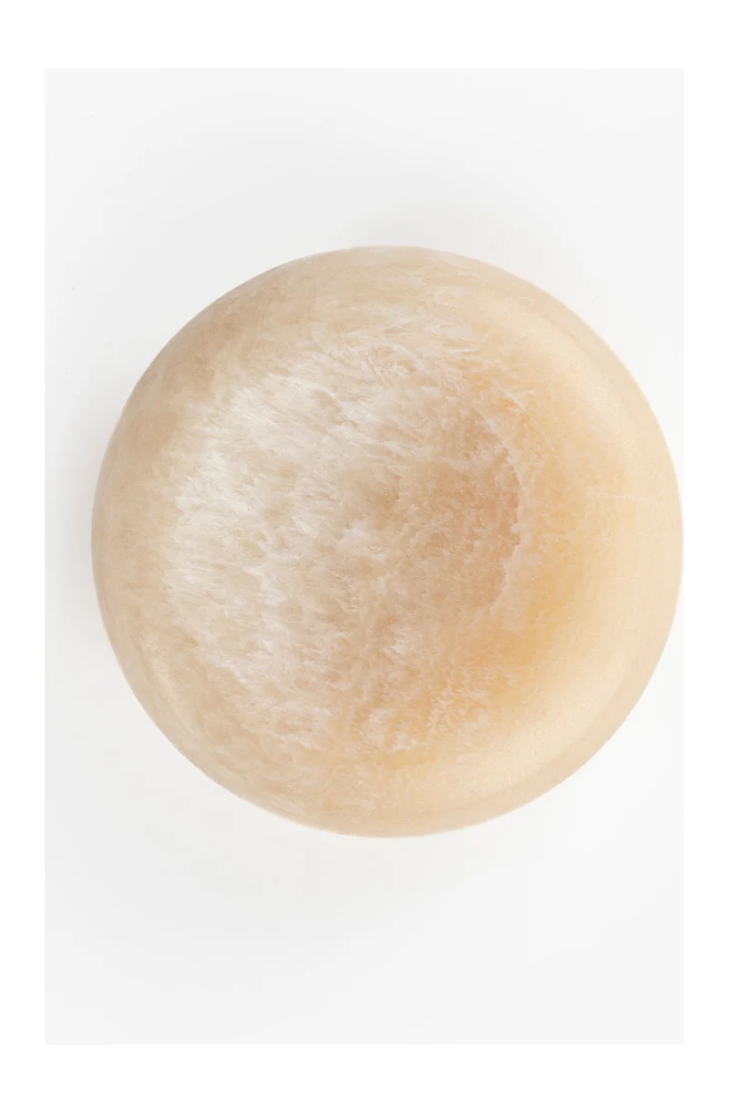 Tablett Onno aus Marmor in Gelb-Beige, Dutchbone Boho-Deko
