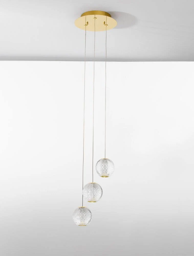 Brillante LED Pendelleuchte 3-flammig Ø 22cm 3200K