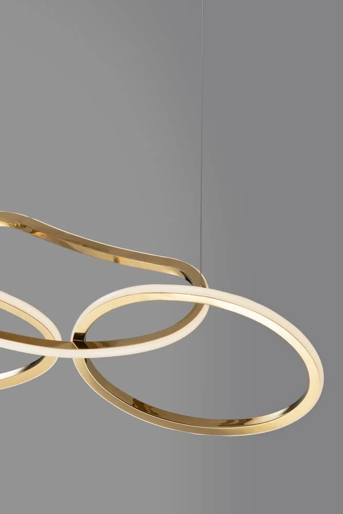 Girish LED Pendelleuchte 4-flammig 3000K Gold