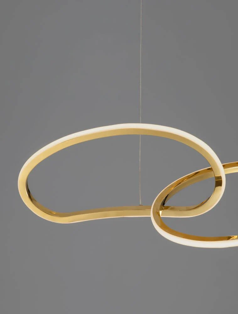 Girish LED Pendelleuchte 3-flammig 3000K Gold