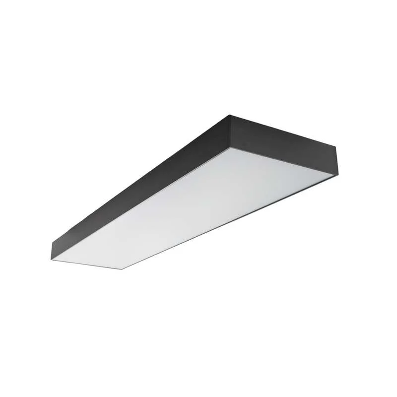 B-Ware Lucande Deckenlampe Leicy LED Lampe dimmbar schwarz RGBIC CCT 100x25cm 1150lm