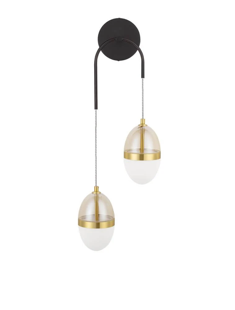 Egna Wandleuchte 2-flammig 3000K Gold