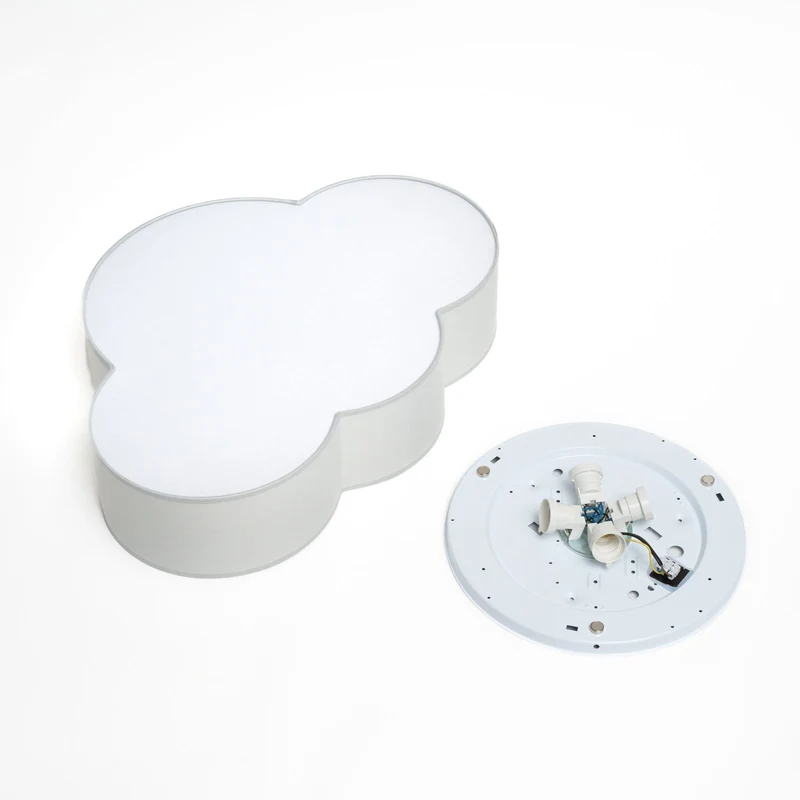 B-Ware Euluna Deckenleuchte Cloud Hängelampe Deckenlampe Lampe E27 Stoff Metall grau