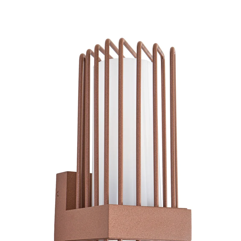 B-Ware Lucande Außenwandleuchte Wandlampe Leuchte Chandan rost Aluminium Kunststoff E27