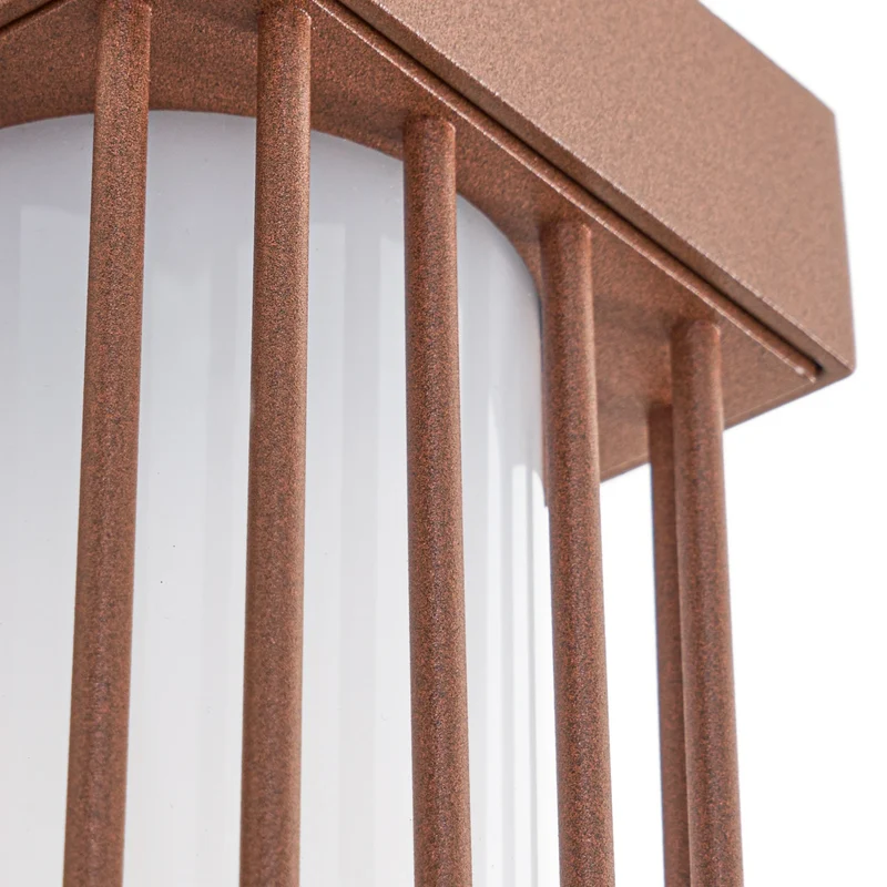 B-Ware Lucande Außenwandleuchte Wandlampe Leuchte Chandan rost Aluminium Kunststoff E27