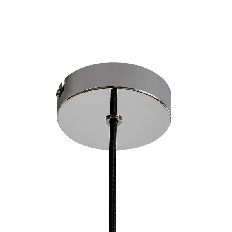 B-Ware Lindby Pendelleuchte Branford Hängeleuchte Retro Lampe Ø 35 cm grün Metall E27