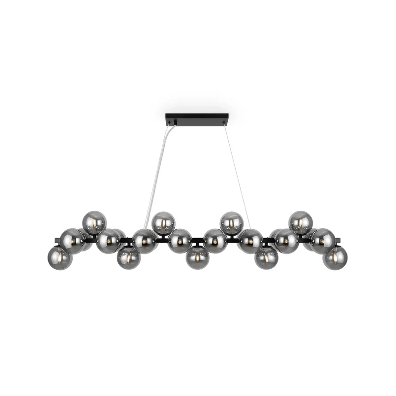 B-Ware Maytoni Hängeleuchte Pendelleuchte Dallas 25-flg. dimmbar schwarz 123,5cm