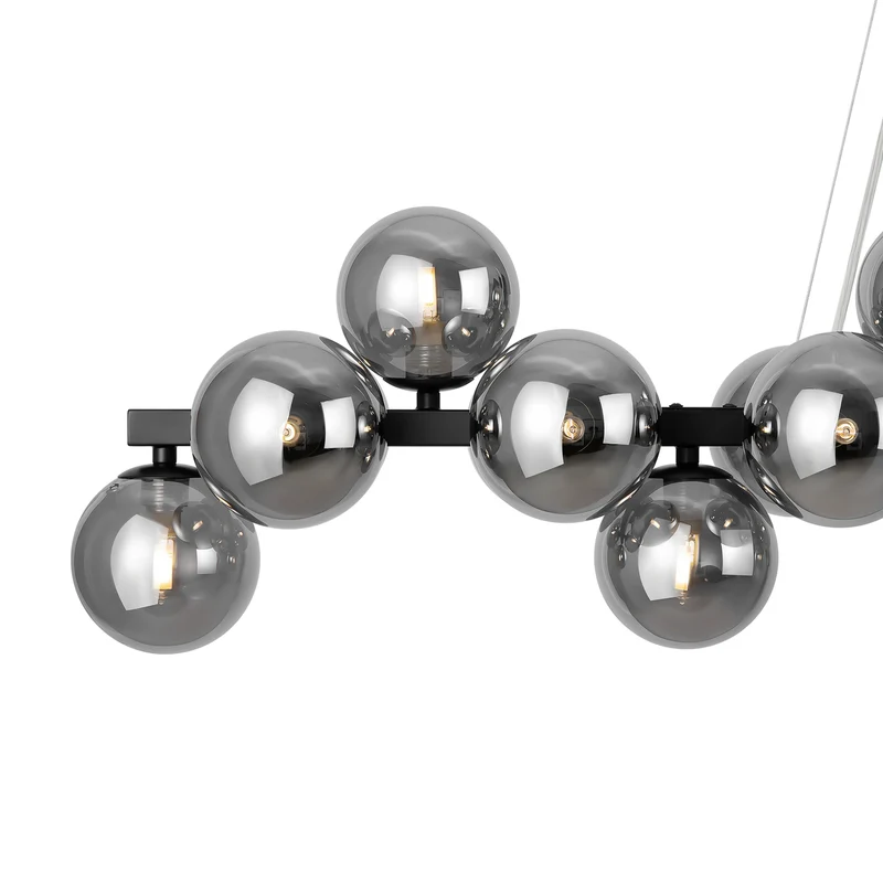 B-Ware Maytoni Hängeleuchte Pendelleuchte Dallas 25-flg. dimmbar schwarz 123,5cm