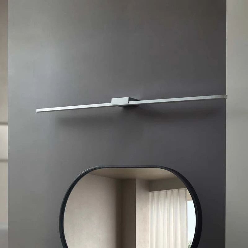B-Ware Lucande LED-Spiegellampe Kivana Wandleuchte chrom 120cm IP44 Badezimmerlampe