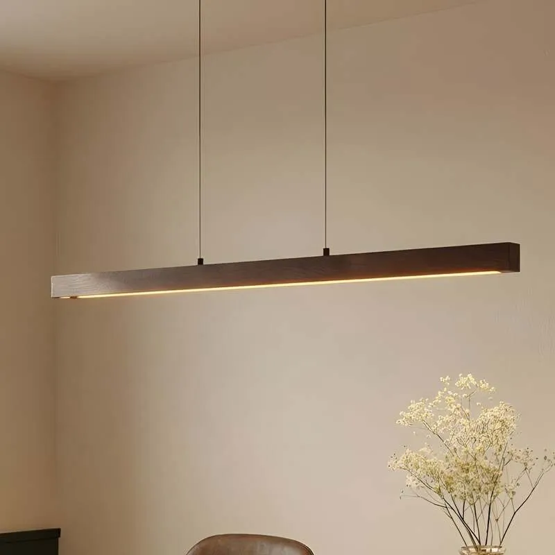 B-Ware Lucande Hängeleuchte Pendelleuchte Nihalo LED dimmbar CCT Walnuss 122cm