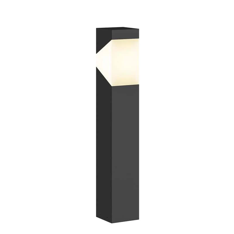 B-Ware Lucande Sockelleuchte Kiran Gartenleuchte LED dimmbar IP44 grau 60cm Metall