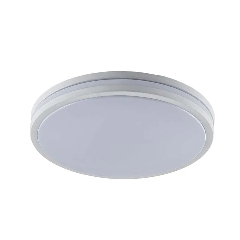 B-Ware Lindby Deckenlampe Arnim LED Lampe dimmbar IP44 Kunststoff weiß Ø49cm 2200Lumen