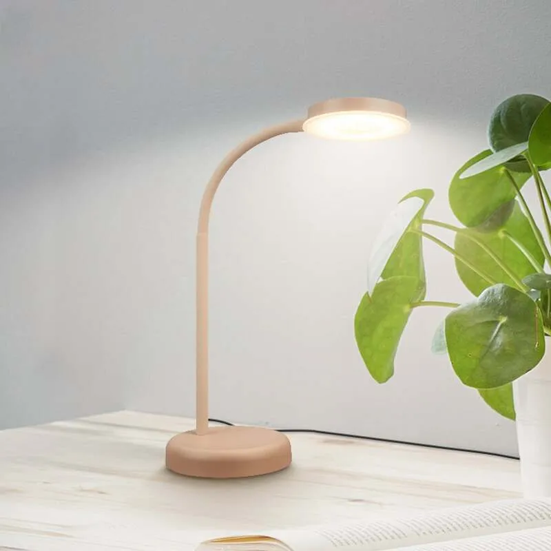 B-Ware Briloner Tischleuchte Megg LED Lampe dimmbar beige Metall 3000K 55,5cm 800Lumen