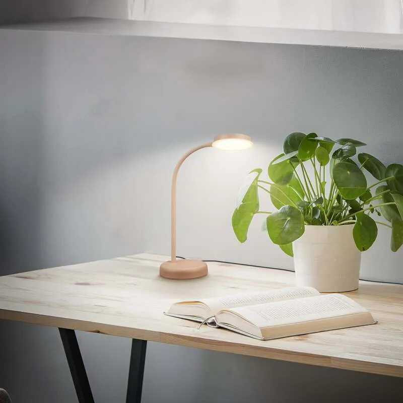 B-Ware Briloner Tischleuchte Megg LED Lampe dimmbar beige Metall 3000K 55,5cm 800Lumen