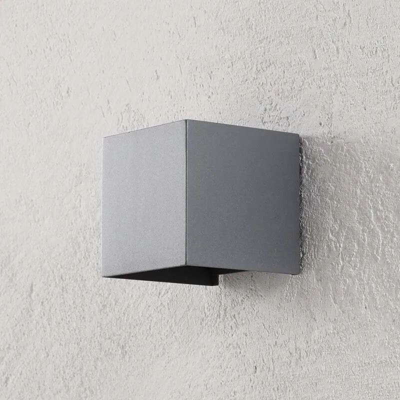 B-Ware Orion Außenwandleuchte LED Cube anthrazit Gartenleuchte Wandleuchte 10x10cm IP54