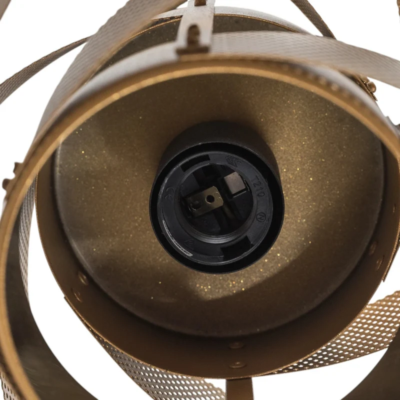 B-Ware Domiluce Deckenleuchte Lampe Vento Metall schwarz gold E27 LED Ø 40 cm Lampe