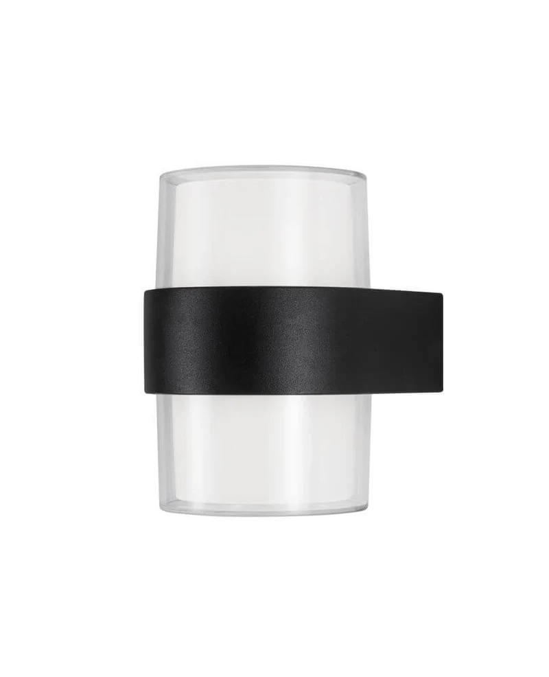 Darf LED Außenwandleuchte Up & Down 3000K Schwarz IP54