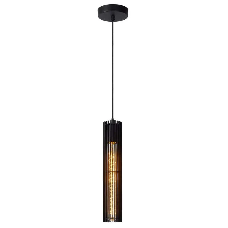 B-Ware Lucide Hängeleuchte Lionel LED Pendelleuchte Hängelampe dimmbar schwarz 34cm