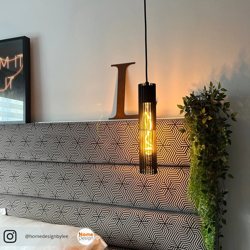 B-Ware Lucide Hängeleuchte Lionel LED Pendelleuchte Hängelampe dimmbar schwarz 34cm