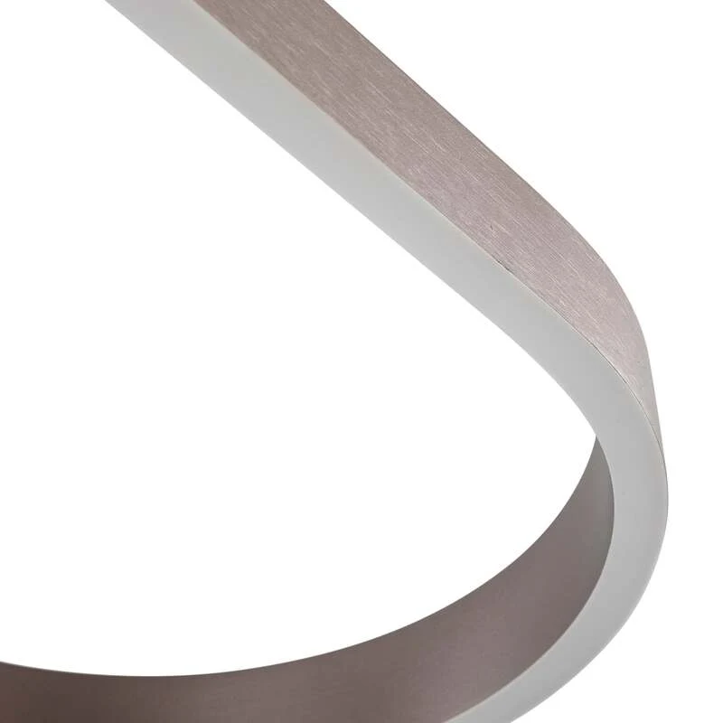 B-Ware Lucande Hängeleuchte Melinay LED Pendelleuchte dimmbar CCT braun 110x32cm