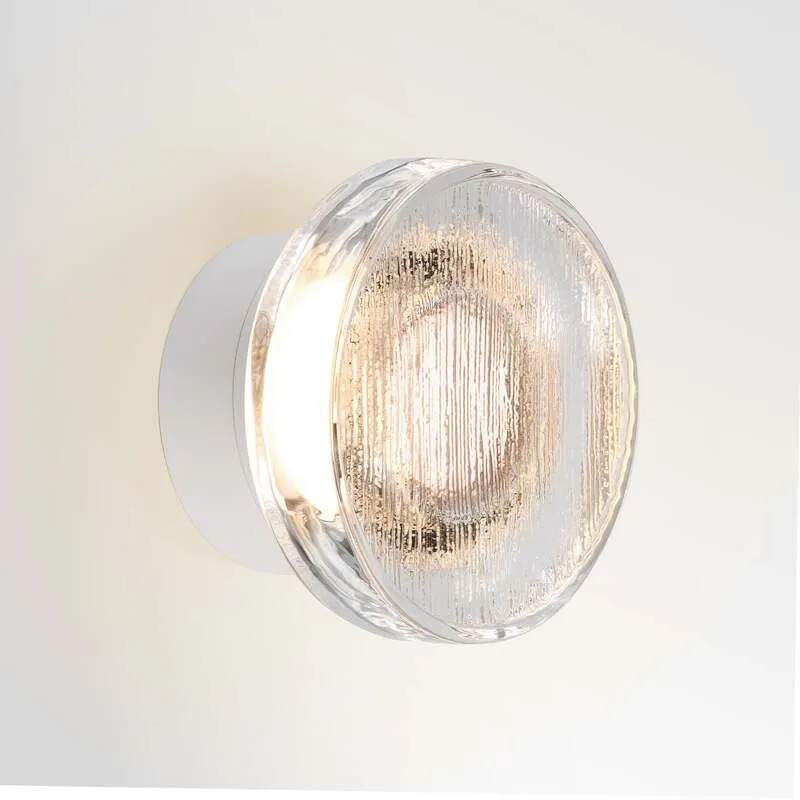 B-Ware Marset Außenwandleuchte Roc LED Lampe Gartenleuchte dimmbar weiß Ø17cm IP65