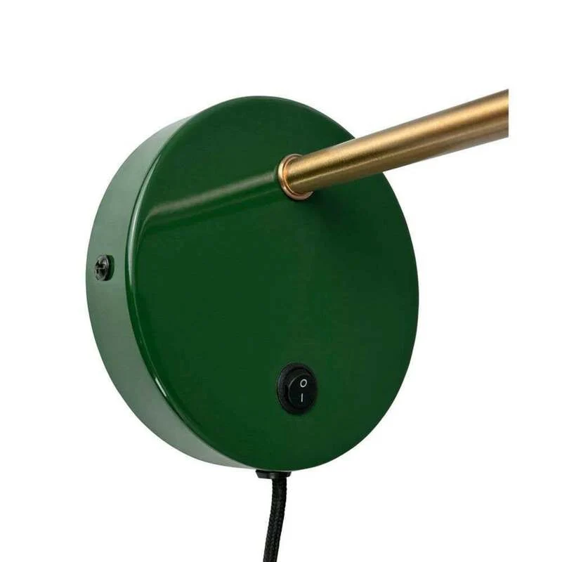 B-Ware Dyberg Larsen Wandlampe Ocean dunkelgrün Wandleuchte Lampe mit Schalter 30cm
