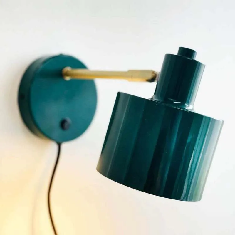 B-Ware Dyberg Larsen Wandlampe Ocean dunkelgrün Wandleuchte Lampe mit Schalter 30cm