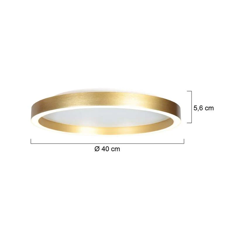 B-Ware Steinhauer Deckenlampe Ringlux LED Lampe Leuchte dimmbar gold Ø40cm 2700K